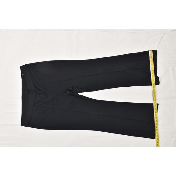 Lane Bryant Womens Plus Size 18 Black Flare Leg Cropped Dress Pants Stretch - Picture 4 of 8